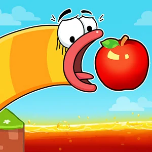 Apple Worm - free online game screenshot at Liadnao