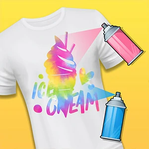 Shirt Dye Diy - free online game screenshot at Liadnao